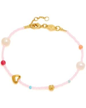 Anni Lu Armband Mit Perlen - Mettallic