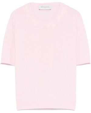 ERMANNO FIRENZE フローラル Tシャツ - ピンク