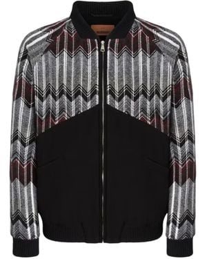 Missoni Chaqueta con cremallera - Negro