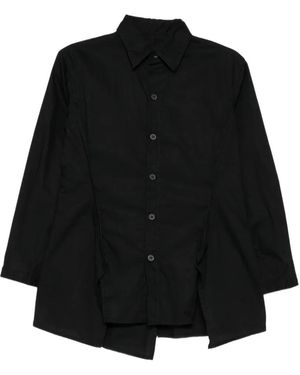 Yohji Yamamoto Overlapped-Seam Blouse - Black