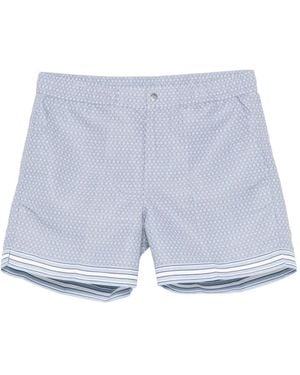 CHE Lucena Zwembroek Met Geometrische Print - Blauw