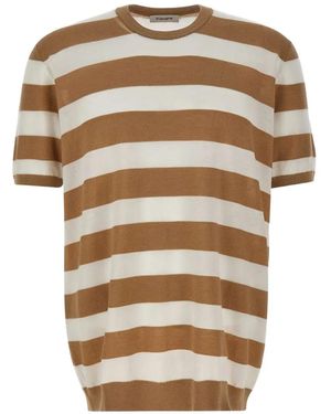 Kangra Striped Short-Sleeve T-Shirt - Natural