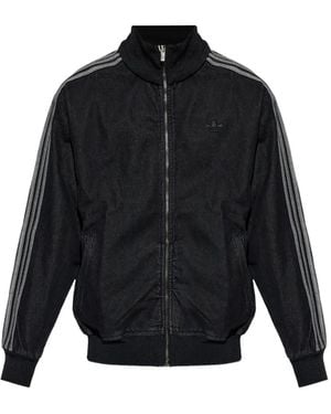 adidas Side-Stripe Zip-Fastening Jacket - Blue