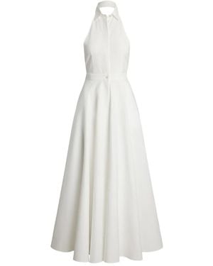 Ralph Lauren Halterneck Shirt Dress - White