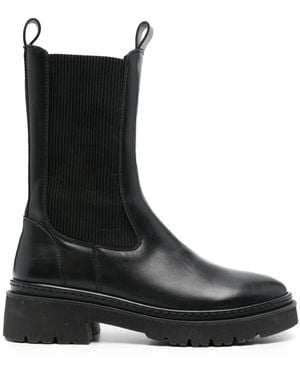 Claudie Pierlot Leather Chelsea Boots - Black