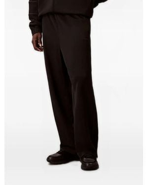 Calvin Klein Contrasting-Trim Track Trousers - Black