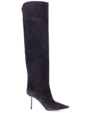 Le Silla Bella Pointed-Toe Boots - Blue