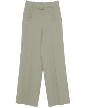 Ermanno Scervino Viscose Acetate Trousers - Green