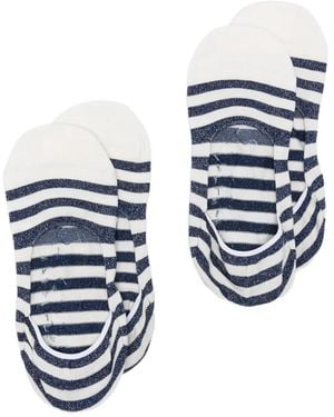 ANT45 Lot De Deux Paires De Chaussettes À Rayures - Bleu