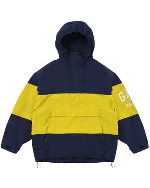 Palace X Gap Hooded Colour-Block Lightweight Jacket - Blue