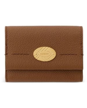 Burberry Portemonnee Met Logo - Bruin