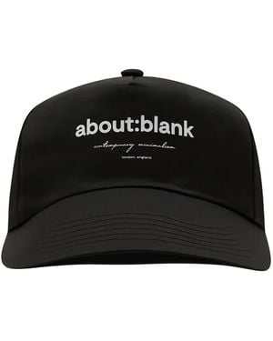 About Blank Cappello Con Logo - Nero