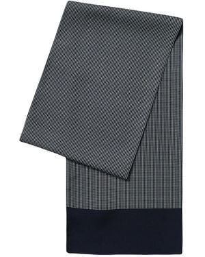 Fursac Gemusterter Seidenschal - Grau