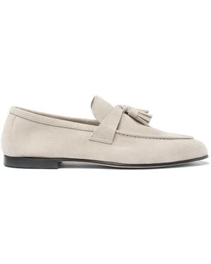 SCAROSSO Luisa Tassel-Detail Loafers - White