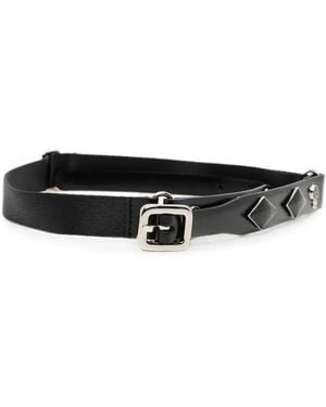 Toga Stud-Embellished Buckle-Fastening Belt - White