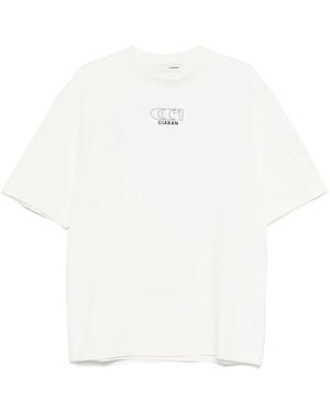 CIARAN Logo-Detail T-Shirt - White