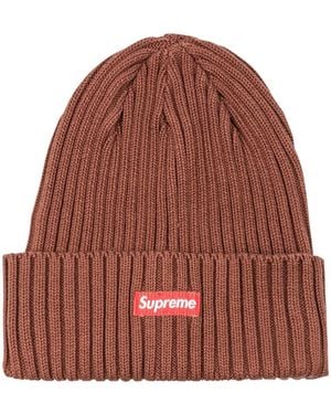 Supreme Overdyed Box-Logo Beanie - Red