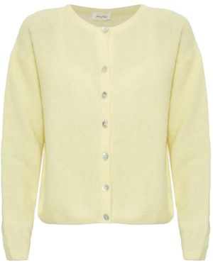 American Vintage Cardigan Vitow Boutonné - Jaune