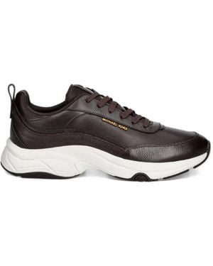 Michael Kors Hartley Leather Sneakers - Brown