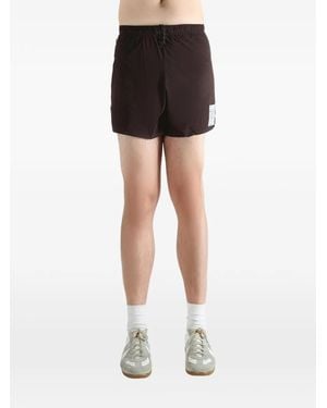 Satisfy Perforated Drawstring Shorts - Black