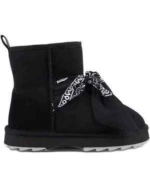 EMU Sharky Bandana-Detail Boots - Black