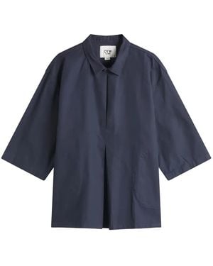 Vans Short-sleeve linen polo shirt - Blau