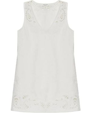 Rag & Bone Embroidered Mini Dress - White
