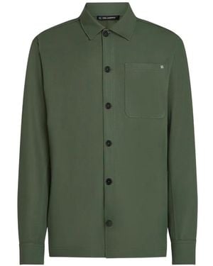 KARL LAGERFELD Buttoned Overshirt - Green