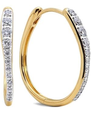 Monica Vinader Ohrringe mit Diamanten - Mettallic