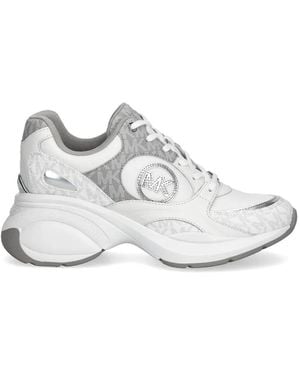MICHAEL Michael Kors Zuma Logo-Pattern Sneakers - White