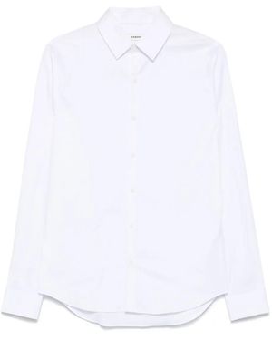 Sandro Cotton-Blend Shirt - White