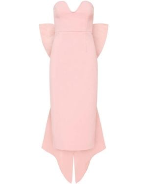 Rebecca Vallance Annabelle Strapless Midi Dress - Pink