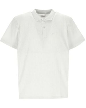 Slam Polo Con Logo Bordado - Blanco