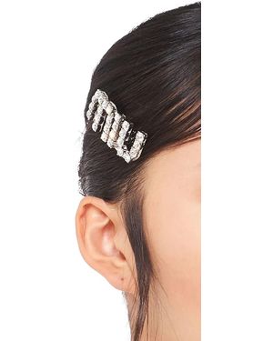 ヘアアクセサリー Miu Miu Crochet Hair Clip Miu Miu Logo crochet hair clip Miu Miu