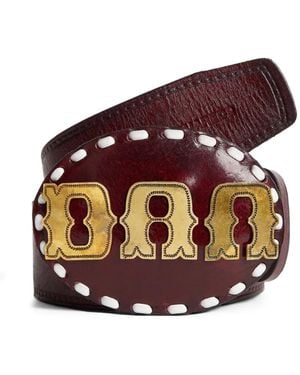 DSquared² Cinturón con logo en relieve - Morado