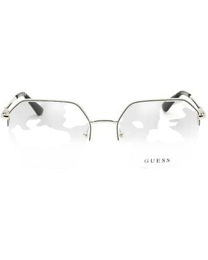 GUESS EYEWEAR Geometric-Frame Glasses - White