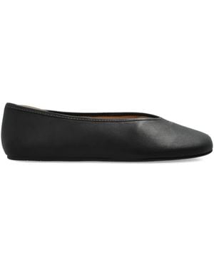 COACH Leather Ballet Flats - Black