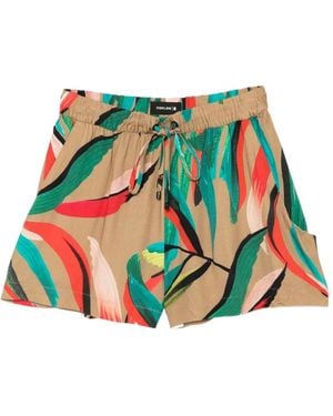 Osklen Floral Print Drawstring Shorts - White