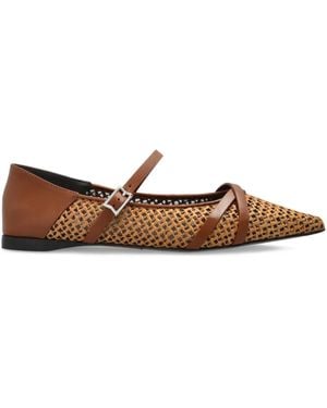 Max Mara Crochet Ballet Flats - Brown