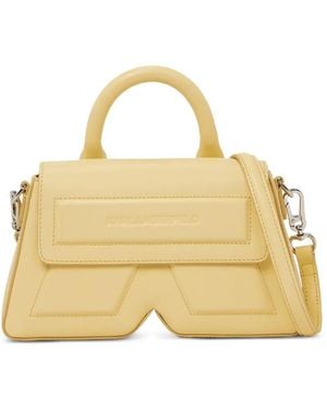 KARL LAGERFELD Ikon/K Leather Tote Bag - Metallic