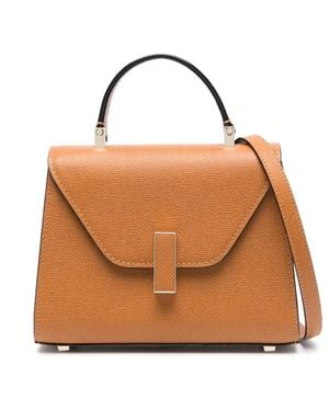 Valextra Iside Crossbody Leather Bag - Brown