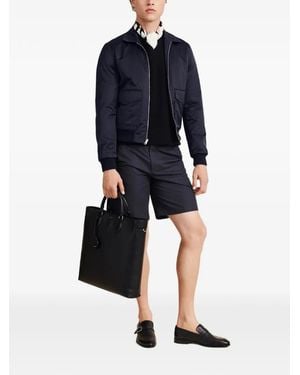 Bally Capitol Grained-Leather Tote Bag - Blue