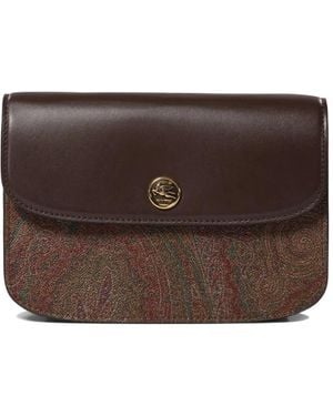 Etro Paisley-Print Cross Body Bag - Brown