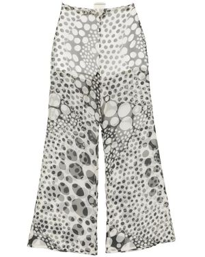 Isabel Sanchis Hose Mit Polka Dots - Weiß