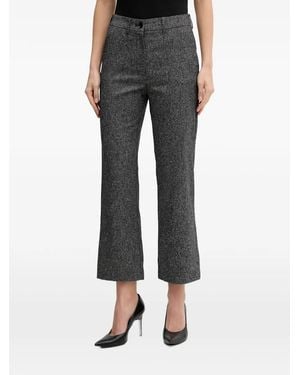 Sisley Pantalones Texturizados - Negro