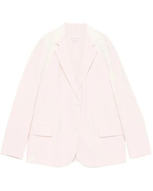 Phisique Du Role Coated Single-Breasted Blazer - Pink