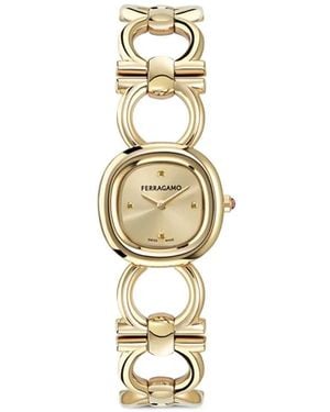 Ferragamo Double Gancini 25Mm Watch - Metallic