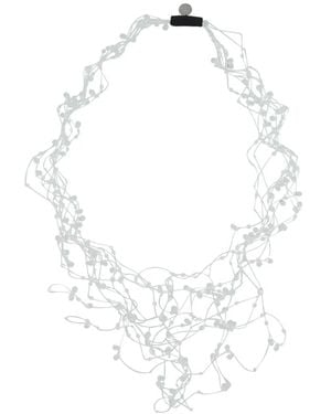Maria Calderara Collana Con Perline - Bianco