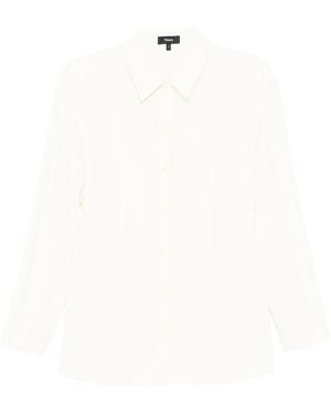 Theory Crêpe Blouse - Wit