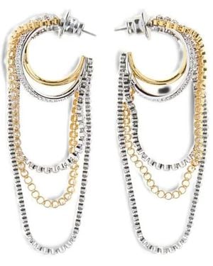 Swarovski Hyperbola Crystal-Embellished Earrings - White